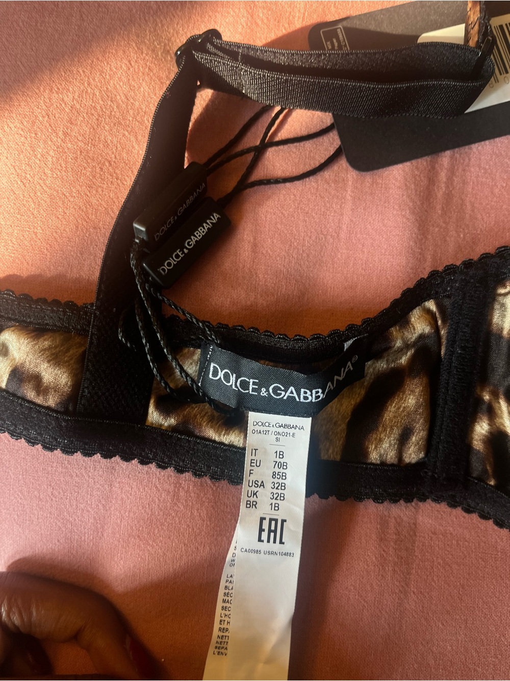 Leopard Print Underwire Bra - Picture 4 of 5